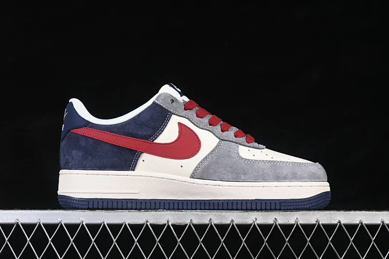All Categories Nk Air Force 1 Air Force Series Nk Air Force 1 Low Air Force Low Nike Air Force 1'07 Low Red Navy Contrast Color Air Force One Low Casual Sneakers JP2026-153